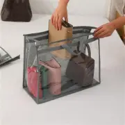 Dustproof Transparent Storage Bag Organizer Hanging Handbag Cover with Zipper