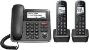 Panasonic Expandable Corded/Cordless Phone System with Answering Machine and One