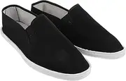 [WOONEKY] Martial Arts Tai Chi Cloth Shoes Martial Arts Practice Shoes Chinese Cloth Shoes for Men Kung Fu Thicken Sole Shoes Cloth Shoes Mens Thousand Layers of Bottom Black