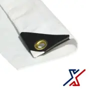 5 x 7 White Color 10 Mil Heavy Duty Tarp / Canopy by X1Tools/Tarps