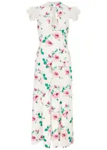 Alessandra Rich Floral-print Silk Maxi Dress - White - 38 (UK6 / XS) 38 (UK6 / XS)