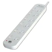 Sansai 6 Way 10A 240V Switched Surge Protected Powerboard Reset Indicator Light