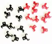 40 GOLIATH INDUSTRIAL ABS 1/2" RED & BLACK REPLACEMENT SOCKET RACK RAIL CLIPS