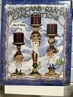 Woodland Santa Candlesticks NEW IN THE BOX Costco Retired Candle Holder SET OF 3