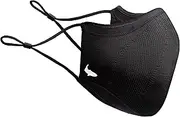 INHERENT Premium Triple Knit Fabric Face Mask with SILVERbac | Reusable, Adjustable, Comfortable (Black)