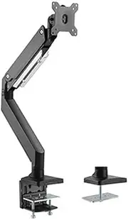 Brateck Aluminum Heavy-Duty Gas Spring Single Arm for 17 to 35-Inch Monitors, Upto 10 kg per Screen