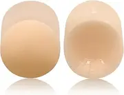 [YBBGANTE] Dark-Skin Tone Silicone Nipple Patches for Women - Female Breast Stickers Comfy & Long-Lasting for A-C Cup, Rich Nude, Dark Tone Universal (For A-C Cups)