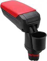 Central Armrest Box With Cup Holder Red Replacement Compatible For Mercedes Smart Compatible For Two Compatible For Four 453 2015 2016 2017 2018 2019