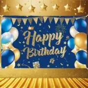 Large Birthday Party Happy Birthday Party Supply Backdrop Men