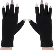 [Yuanchu] Compression Gloves Half Finger Without Finger Compression Glove Wrist Strap Women Men Medium Age Elderly People Fitness Outdoor Work 1 Pair