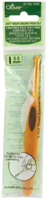 Clover Soft Touch Crochet Hook-Size I9/5.5mm (Pack of 3)