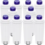 10 x Coffee Machine Water Filter for Delonghi Magnifica s DLSC002 Portafilter Machine Delonghi Water Filter for De'Longhi ECAM, ETAM, EC, BC Series