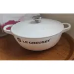 LE CREUSET 棉花白18CM媽咪鍋