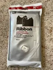 Smith Corona TYPEWRITER Black Correctable Film RIBBONS H63446 2-Pack