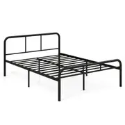 Giantex Full Size Bed Frame Metal Bed Base w/Headboard & Footboard Mattress Foundation Black