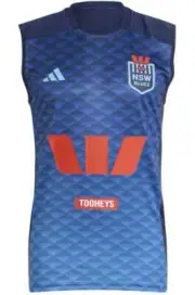 NSW Blues 2025 State of Origin Mens Dark Blue Training Singlet Sizes S-3XL BNWT