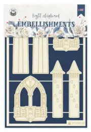 P13 Die-Cut Chipboard Embellishments 4"X6"-Once Upon A Time #02, 6/Pkg