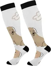 [RPLIFE] Green Grass Easter Eggs Compression Socks (20-30mmHg) for Men
