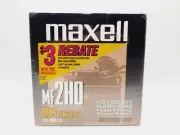 New Maxell MF 2HD Mac Formatted High Density Floppy Disks 3.5" 1.44 MB 10-Pack