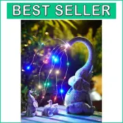Whimsical Elephant Garden Statue with Solar Lights – Ideal for All Seasons