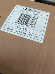 Cabela’s 706323 - 9x7 52” Dome Tent - Green Cream Grey - New In Box