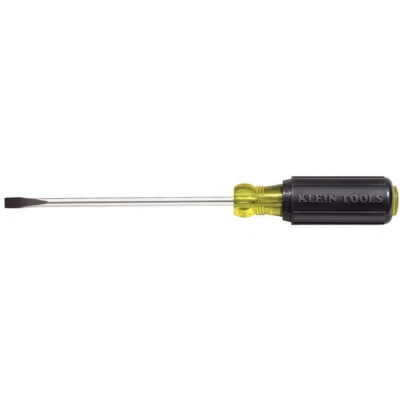 Klein Tools 1/4-Inch Cabinet Tip Screwdriver Heavy Duty 6-Inch New Free Shipping