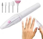 Electric Filer for Nail | Cordless Nail File Drill Machine | Manicure Supplies Pedicure Kit, Hand Foot Care Tool Battery Operated for Home & Salon Use
