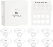 TOVVILD 8PCS Flange Insert 15/17/19/21mm Compatible with Momcozy M5/M6/M9/S9 Pro/S12 Pro/V1 Pro/V2 Pro,Spectra/Paruu and Most 24mm Flange/Shield, Flange Sizing Kit Breastfeeding Pumping Essentials