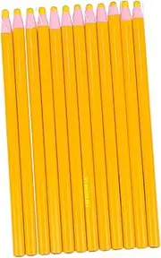 CIMAXIC Peel-Off Feature No-Sharpening Yellow Grease Pencils for Drawing Painting and Craft Projects
