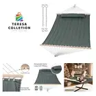 Double Hammock for 2 Person, Extra Large Outdoor Portable Hammock with Hardwo...
