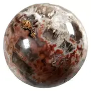 Madagascar Natural Petrified Wood Fossil Jasper Polished Sphere 1.3" / 3.1oz
