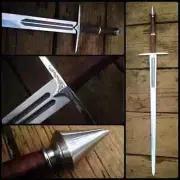 Hand Forged Steel Viking Sword, Battle Ready / Sharp Medieval Sword With Sheath.