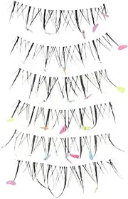 Beaupretty 1 Box Colorful Love False Eyelashes Press on Lashes Self Adhesive Eyelashes Halloween Lashes Eyelashes Clusters Halloween Eyelashes Eyelash Clusters Lash Extension Nylon