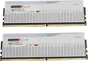 Diyeeni RGB DDR5 6400MHz 32GB CL32 Desktop DDR5 Channel Kit Computer Gaming Memory PC5-51200U Support XMP3.0 and Expo, White