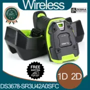 Zebra DS3678-SR3U42A0SFC 2D Cordless Ultra-Rugged Scanner Barcode Scanner Black
