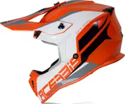 Acerbis Linear S22, motocross helmet , color: Orange/White/Grey/Black , size: S