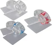 Beatifufu 3sets Nail Art Stamping Tool Kit Creative Nail Stencil Plates for Manicure Easy to Use Stamper for Unique Designs for