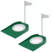 Golf Practice Putting Cup Golf Putter Regulation Cup Putting Green Hole Flag ...