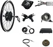 FSNEODYV Electric Bicycle Kit, Electric Bike Conversion Kit 48V 350W Rear Rotate Brushless Hub Motor Wheel 16-29 Inch 700C 28-30km/h Disc V Brake