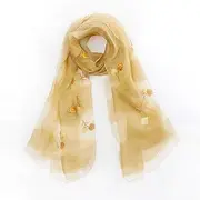 Ladies Multifunction Scarf Women's Fashion Print Long Scarves Floral Neck Scarf Shawl Wrap Beach Towel,D,80 * 190CM