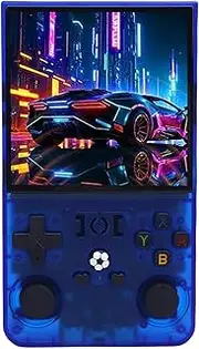 Depisuta Retro Video Game Console, 4.0 Inch Screen, Built in 30 Emulators for 2D and 3D Games, Portable Gaming Device with Dual Joysticks, 720x720 Resolution Screen (128G)