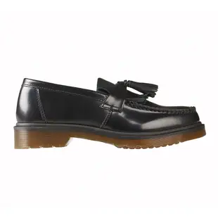 Dr.Martens 馬汀 ADRIAN 英倫流蘇皮鞋 黑 硬皮船鞋 休閒馬丁紳士鞋 一腳蹬樂福鞋 男女24369001