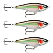 3x Rapala 12cm Twitchin' Rap Slow Sink Glidebait Fishing Lures - Herring
