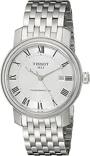 [Tissot] Men's T0974071103300 Bridgeport Analog Display Swiss Automatic Silver Watch, bracelet