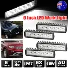 6 inch Work Lights CREE Spot Flood LED Light Bar Reverse 4WD 12V 24V Spread AU