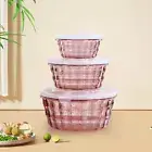 3Pcs Salad Bowl Multifunctional Salad Serving Bowl for Fruit Salads Noodles