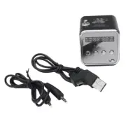TD-V26 Digital Portable Mini Fm Radio Receiver LED Loudspeaker Wireless7460