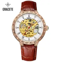 在飛比找蝦皮購物優惠-【飾碧得】GRACETE格雷斯特瑞士品牌手錶 時尚鏤空機械錶