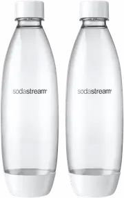 Sodastream Carb Bottle 1L Twin Pack White Fuse