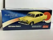 SUN STAR PLATINUM 1951 KAISER HENRY J YELLOW 1:18 DIECAST MODEL CAR #38